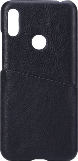 Onsala Huawei Y6 kortfodral i läder (svart)