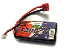2s  1300mAh - 20C - Batteri EasyTrainer1280 Deans