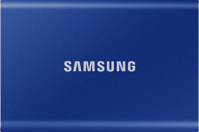 Samsung T7 extern SSD 2 TB (blå)