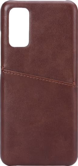 Onsala Samsung Galaxy S20 skinndeksel med kortlomme (brun)