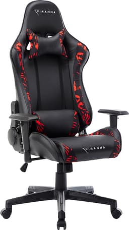 Piranha Bite gaming stol (bloody hands design)