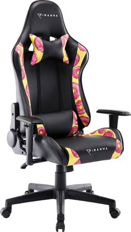 Piranha Bite gamingstol (d'nuts-mønster)