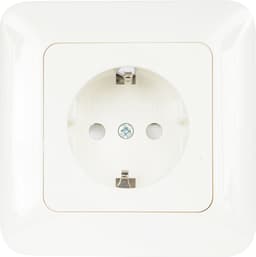 Nordic Quality enkel stikkontakt, innfelt