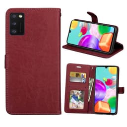 Lompakkokotelo 3-kortti Samsung Galaxy A41 (SM-A415F)  - ruskea