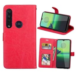 Mobilplånbok 3-kort Motorola Moto G8 Plus (XT2019-2)  - Röd