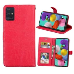 Mobilplånbok 3-kort Samsung Galaxy A51 (SM-A515F)  - Röd
