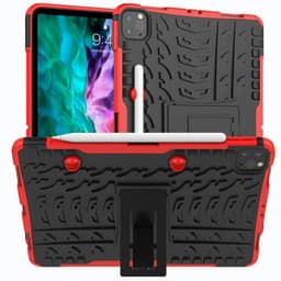 Slagbestandig skal med stativ Apple iPad Pro 12.9 "(2020)  - rød