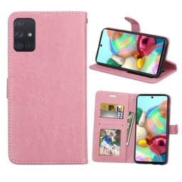 Mobil tegnebog 3 kort Samsung Galaxy A71 (SM-A715F)  - lys rosa