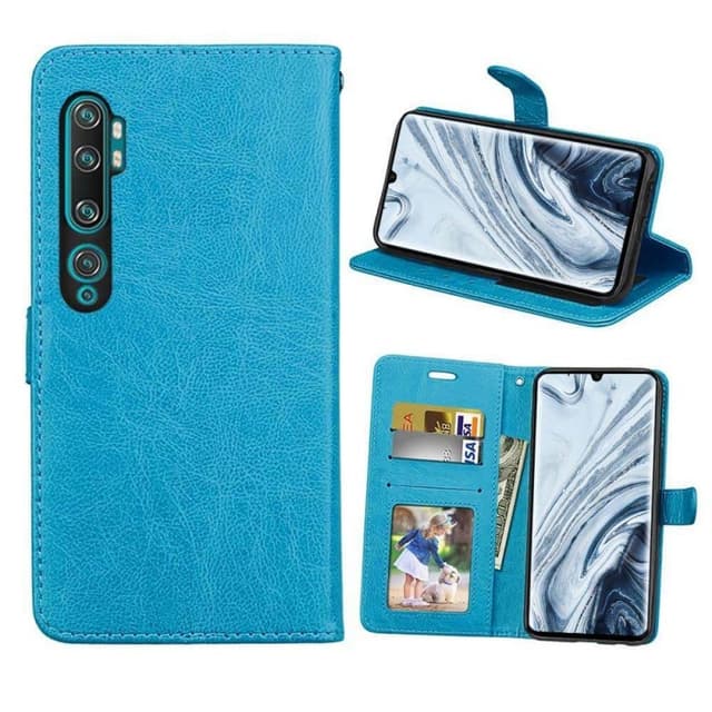 Lommebokdeksel 3-kort Xiaomi Mi Note 10 Pro  - Lyse blå