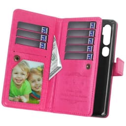 Dobbeltflip Flexi 9-kort Xiaomi Mi Note 10 Pro  - Rosa