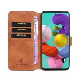 DG-Ming mobilplånbok 3-kort Samsung Galaxy A51 (SM-A515F)  - Brun