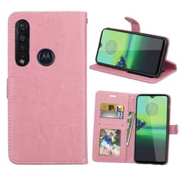 Mobilplånbok 3-kort Motorola Moto G8 Plus (XT2019-2)  - Ljusrosa