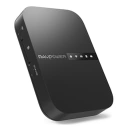 RAVPower Filehub, jolla on powerbank, wifi-laajennus, tiedostonsiirto jne.