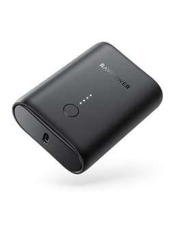 RAVPower Pioneer 10.000 mAh 18W PD + QC 2 Powerbank, Svart