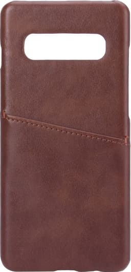 Onsala Samsung Galaxy S10 Plus nahkainen suojakuori (ruskea)