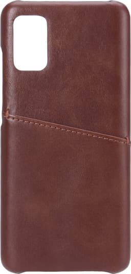 Onsala Samsung Galaxy A41 lædercover med pung (brun)