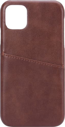 Gear Onsala iPhone 11 lædercover med pung (brun)