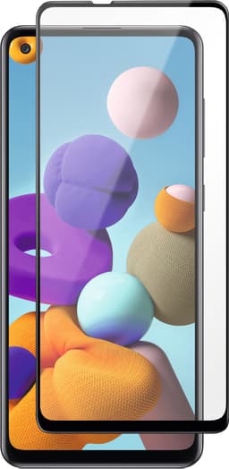 Panzer Full-Fit Samsung Galaxy A21s skärmskydd (svart)