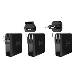 3-in-1 International rejseadapter, trådløs oplader, Power Bank 8000 mAh "
