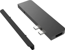 Hyperdrive 7-in-2 Duo dock til MacBook (space gray)