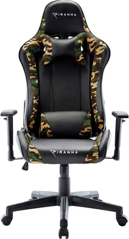 Piranha Bite pelituoli (musta/vihreä maastokuosi)