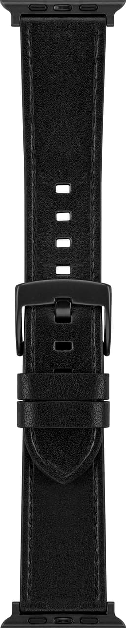 Sandstrøm Apple Watch lærrem 42/44/45/49 mm (sort)