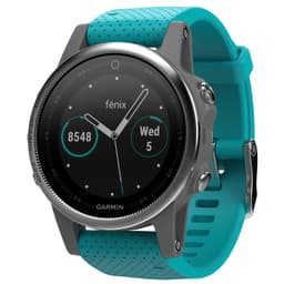 Garmin Fenix 5s urheilukello (hopea/turkoosi)