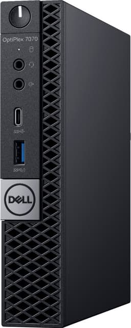 Dell OptiPlex 7070 MFF mikro stationær computer (sort)