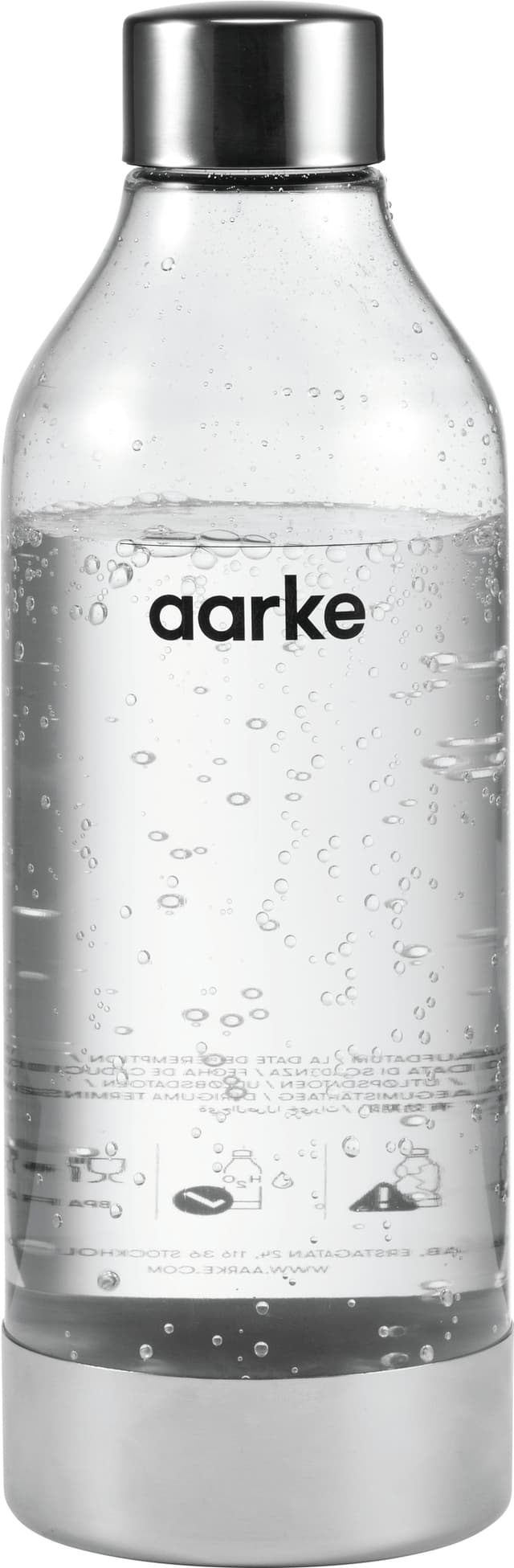 Aarke PET Polished Steel flaska för kolsyremaskin AA354007