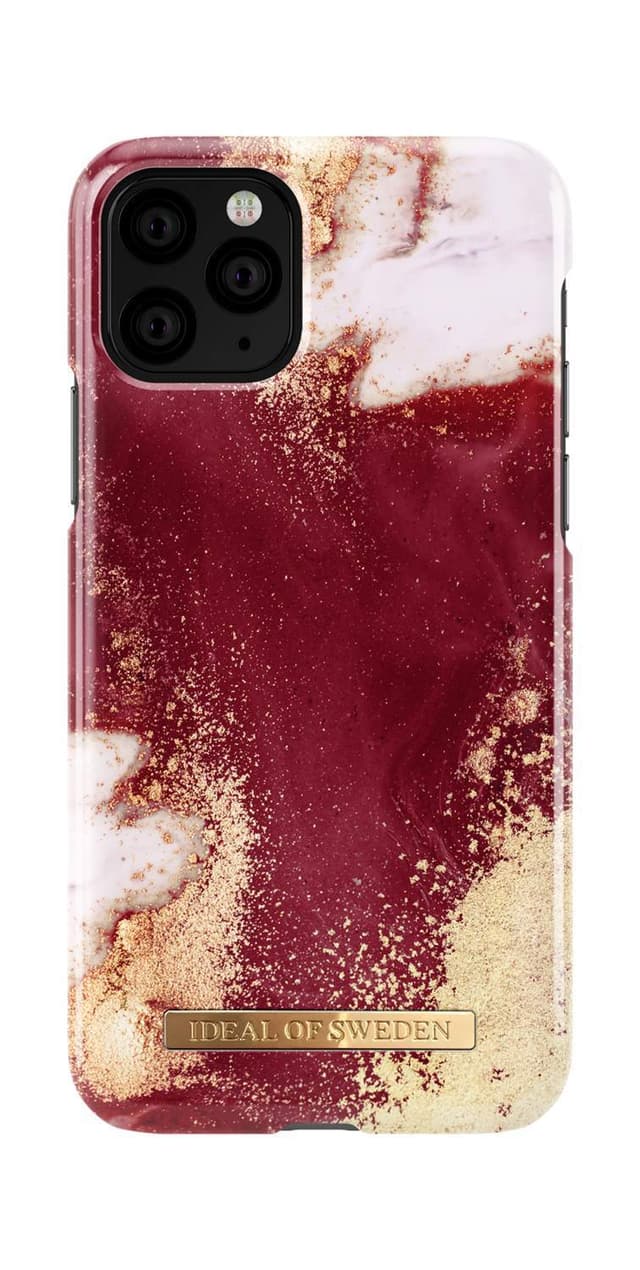 iDeal Of Sweden iPhone 11 Pro skal / XS / X - Golden Burgundy Marble