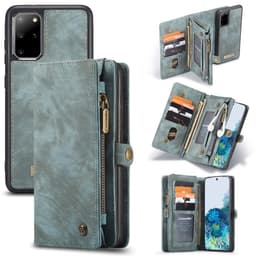 CASEME Samsung Galaxy S20 Plus Retro läder plånboksfodral - Blå