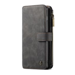 CASEME Samsung Galaxy S10 Retro läder plånboksfodral - Svart
