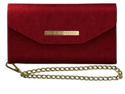 iDeal of Sweden Mayfair Clutch Velvet till iPhone XR - Röd
