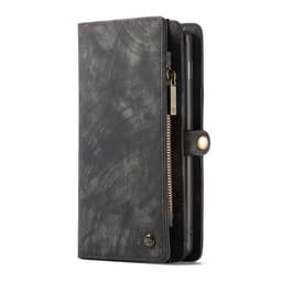 CASEME Samsung Galaxy S10+ Retro läder plånboksfodral - Grå