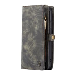 CASEME iPhone 11 Pro Retro Split läder plånboksfodral - Grå