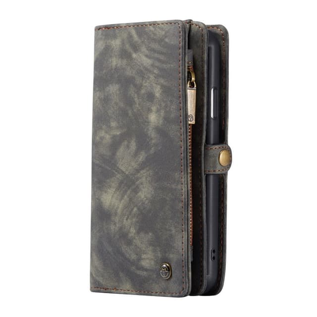 CASEME iPhone 11 Pro Retro Split läder plånboksfodral - Grå
