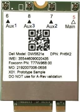 Dell Kit Qualcomm Snapdragon X20 4G LTE-kort (M.2 PCIe)