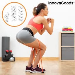 Bälte med motståndsband för rumpan och träningsguide bootrainer innovagoods
