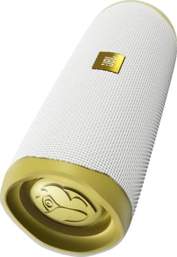 JBL Flip 5 Tomorrowland Ed. portabel trådlös högtalare(vit/guld)
