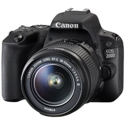 Canon EOS 200D DSLR kamera+18-55mm IS STM objektiv sort