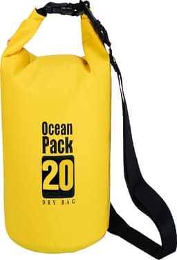 Hello Dry Bag 20L vattentät packpåse (gul)