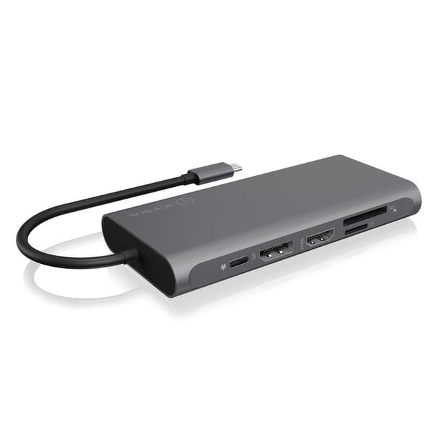 ICY BOX USB C Docking Station  10 In 1  Met 1x HDMI  4k 60Hz 1xvga 2k 3x A C Sd Microsd Kaartlezer Gigabit Ethernet 100w Power Delivery Aluminium Behuizing Ib Dk4040a Cpd 2126654934