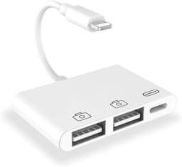 3-i-1 Dual USB OTG-adapter for Apple / Lightning