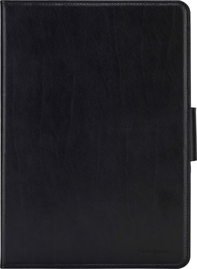 Sandstrøm iPad 10,2" og 10,5" læder-foliocover (sort)