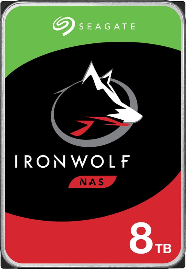 Seagate IronWolf 3.5" intern hårddisk för NAS (8 TB)