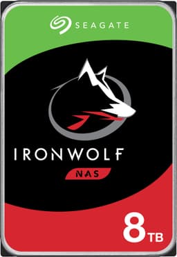 Seagate IronWolf 3,5" sisäinen NAS-kovalevy (8 TB)