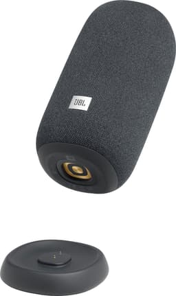 JBL Link Portable Wi-Fi bluetooth-högtalare med laddningsstation (grå)