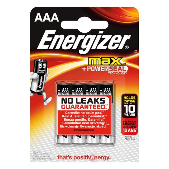 ENERGIZER Batteri AAA/LR03 Max 4-pack
