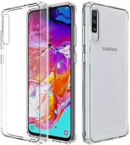 Läpinäkyvä matkapuhelinkuori Samsung Galaxy A90: lle