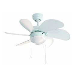 Takfläkt med belysning grupo fm vt-90b 50w 80 cm vit